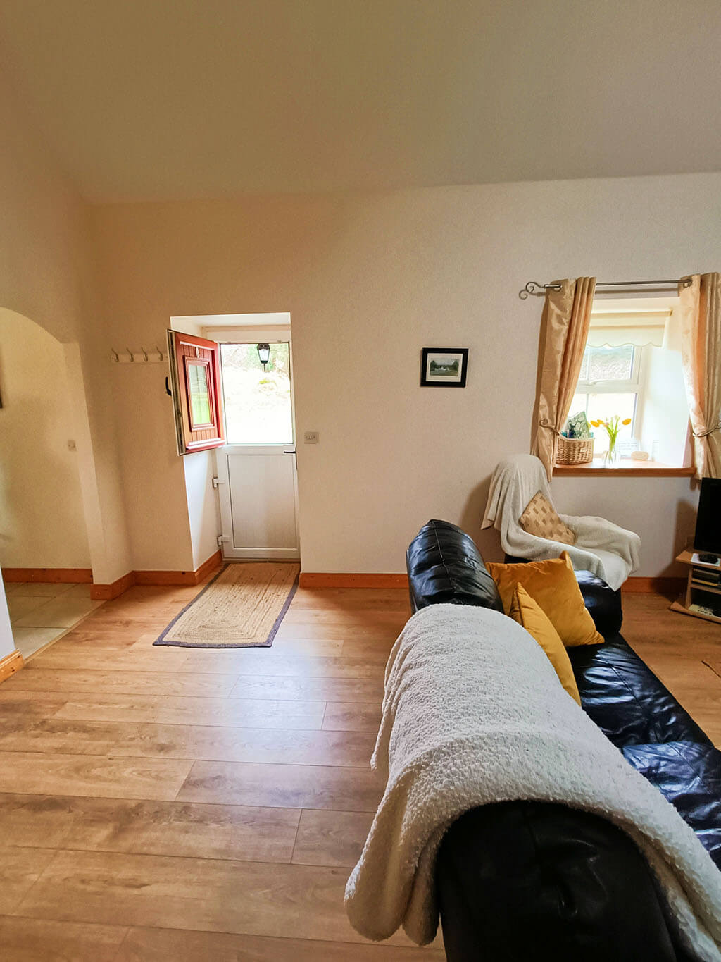 sitting-living-room-front-door-sofa-blanket-window